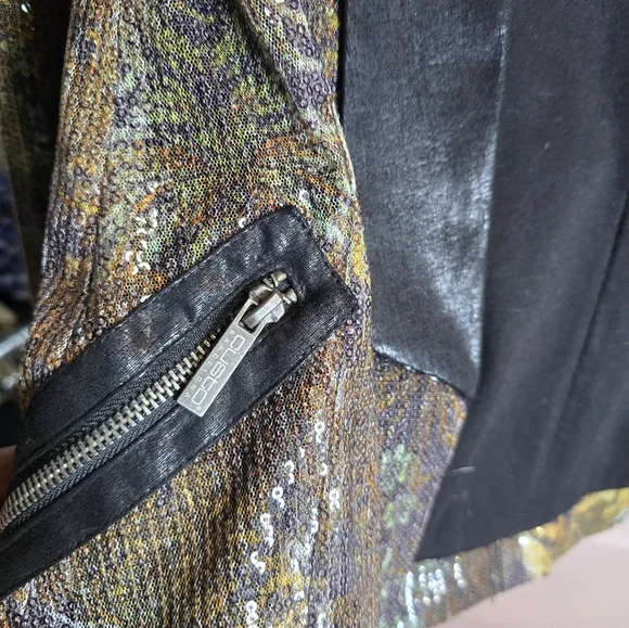 Custo Barcelona Sequin Tiger Embroidered Blazer Size 38 - Picture 4 of 6